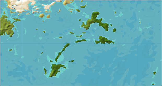 A map of some imaginary islands