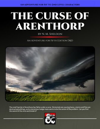 The cover for a new adventure on DM's Guild: *The Curse of Arenthorp*